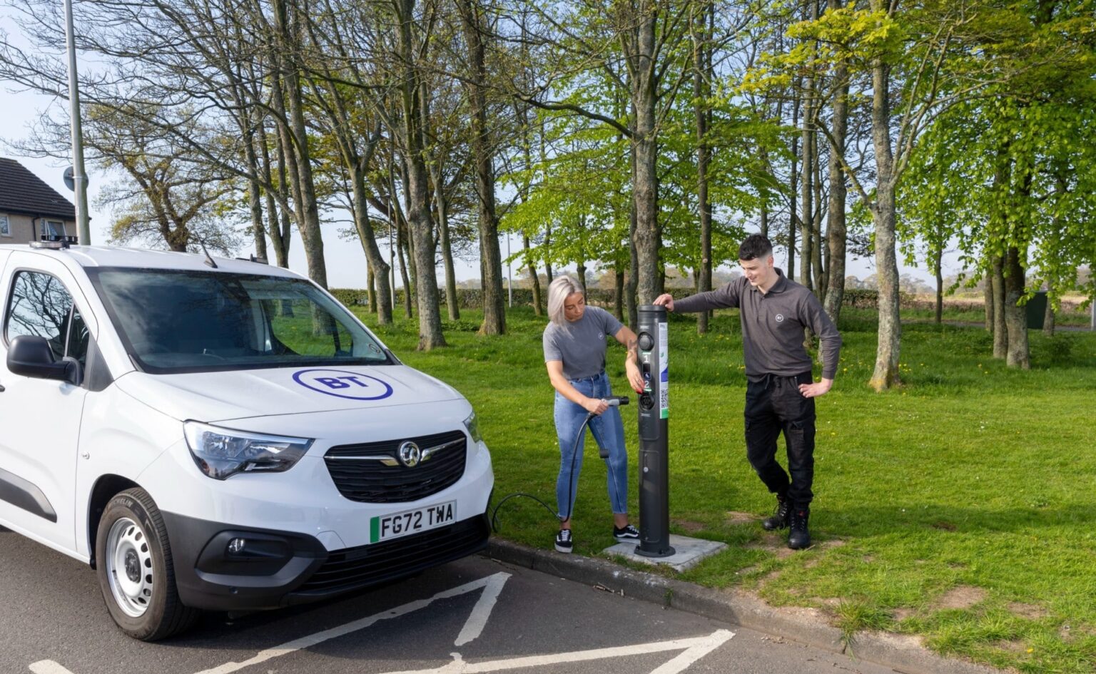 BT Group powers up its first EV charger transformed from a green street ...