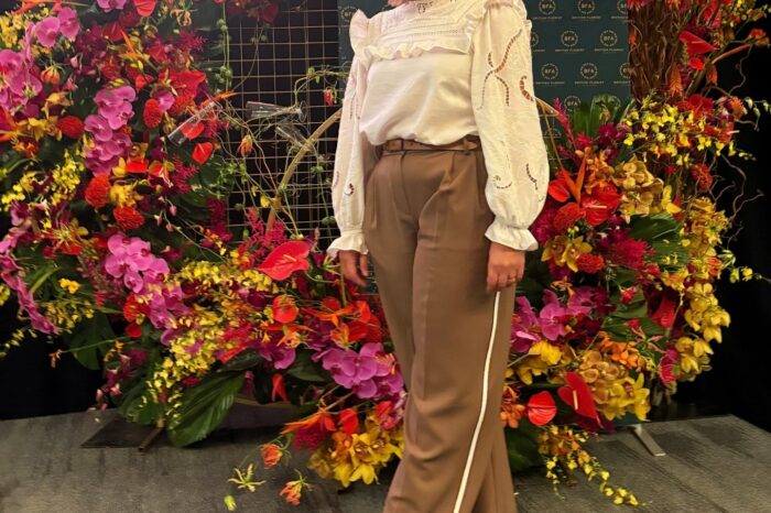 A flourishing floral designer crowned UK Florist of the Year: Newcomer at the BFA Awards