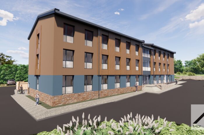 Work has officially begun on a new 50-bedroom student accommodation development at Coleg Cambria Llysfasi