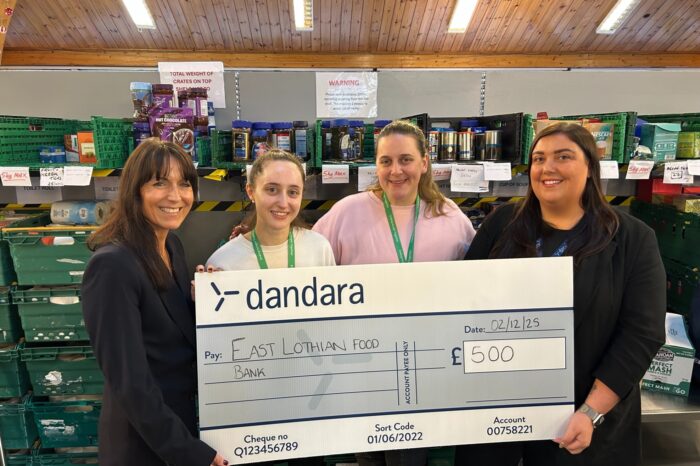 Dandara’s Festive donations light up East Lothian